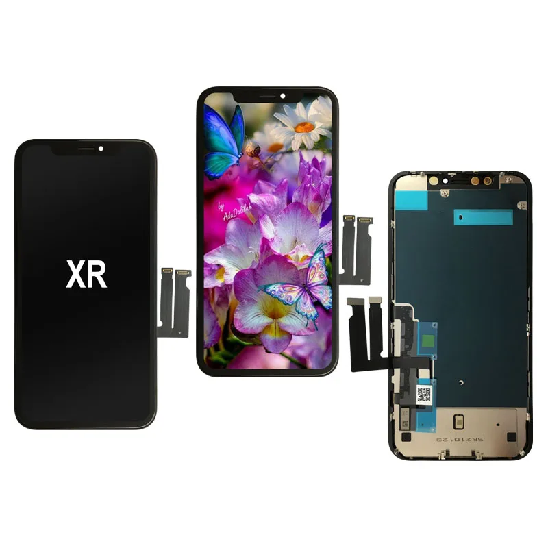 

for iphone xr Free shipping mobile phone parts display panel OLED display screen mobile phone lcd for iphone xr, Black/white