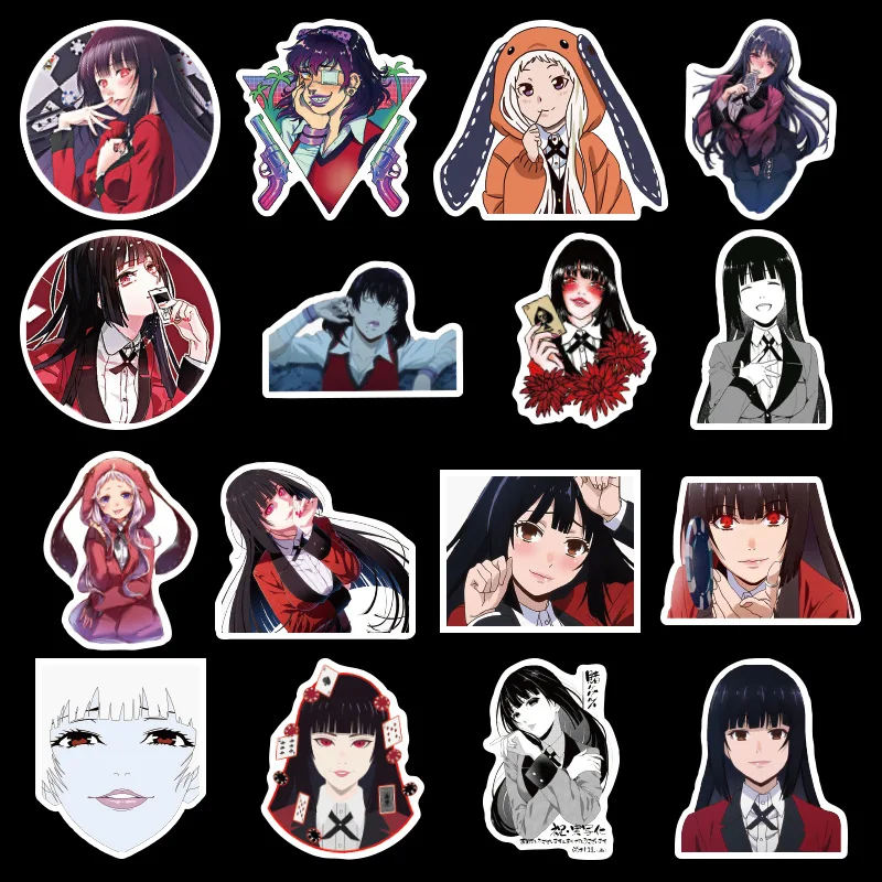 50pc japanese anime kakegurui stickers vinyl sticker pack for laptop car bike bicycle decal buy kakegurui stickers anime sticker vinyl sticker pack product on alibaba com