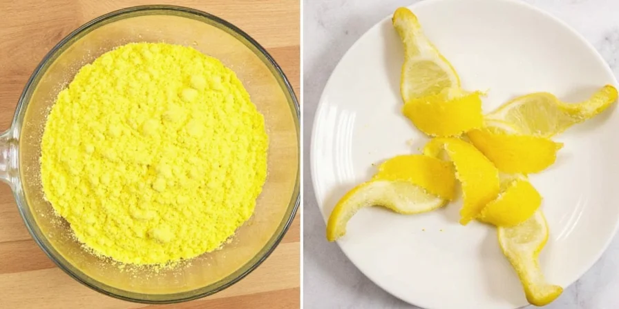 DIY lemon peel powder step-by-step process