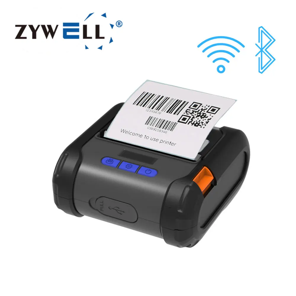 

Wireless 80 mm thermal label printer ZM04 handheld 3inch portable bluetooth mini sticker printer