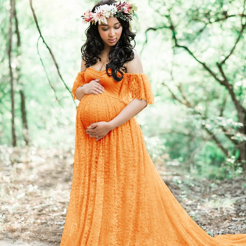 

wholesale Lace maternity trailing short sleeve jumpsuit sexy dress women