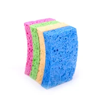 

DH-A5-12 Custom natural vegetable cellulose cleaning thin sponge for kitchen