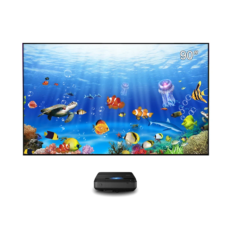 

Top Quality NEW 2021  ALR UST Screen Projector PET Crystal HD 4K For Panasonic projector