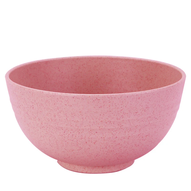 

High Quality Food Grade Plastic Microwave Fiber Single Bowl Cereal Pasta Rice Soup Wheat Straw Bowls with Dishwasher Safe