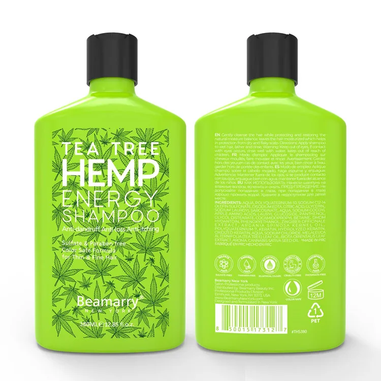 

Anti-dandruff Anti-loss Anti-itching Tea Tree Hemp Oil Hair Shampoo for Thin Hair