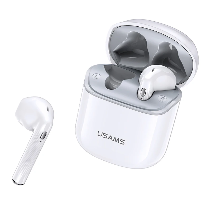 

USAMS Hot Selling SY02 mini true tws earphone wireless charging case long time standby Best quality wireless in-ear earbuds