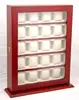 2019 Luxury Wooden 20 storages Bubinga Grain Watch Cabinet with Key for Display