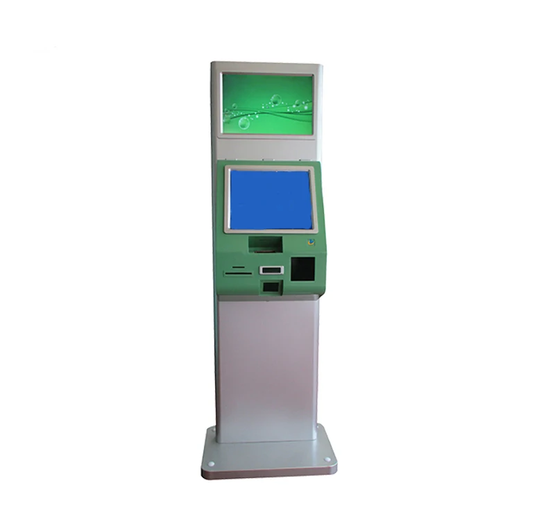 Stand PC touch screen kiosk  for information inquiry with tablet printer