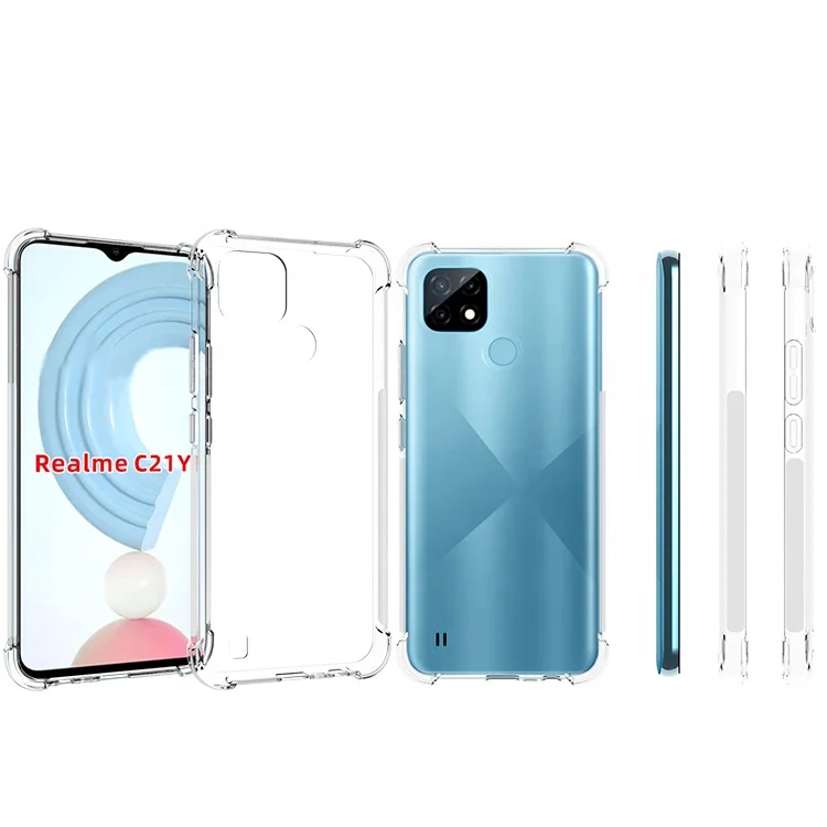 

For Oppo Realme C21Y Transparent Clear Soft Tpu Shock Proof Case Air Bag