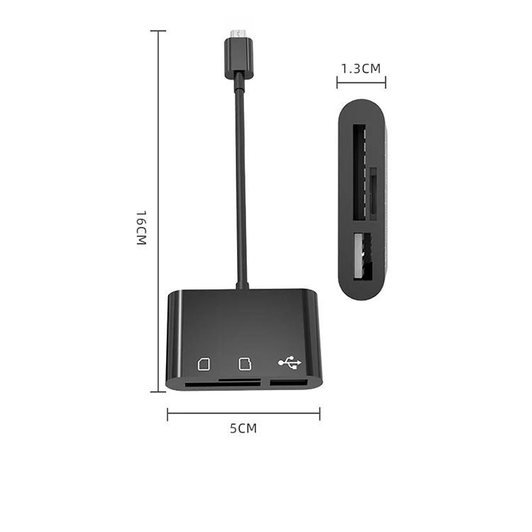 2020 Wholesale 3 in 1 Micro NUS Mini Multi Card Reader - ANKUX.COM