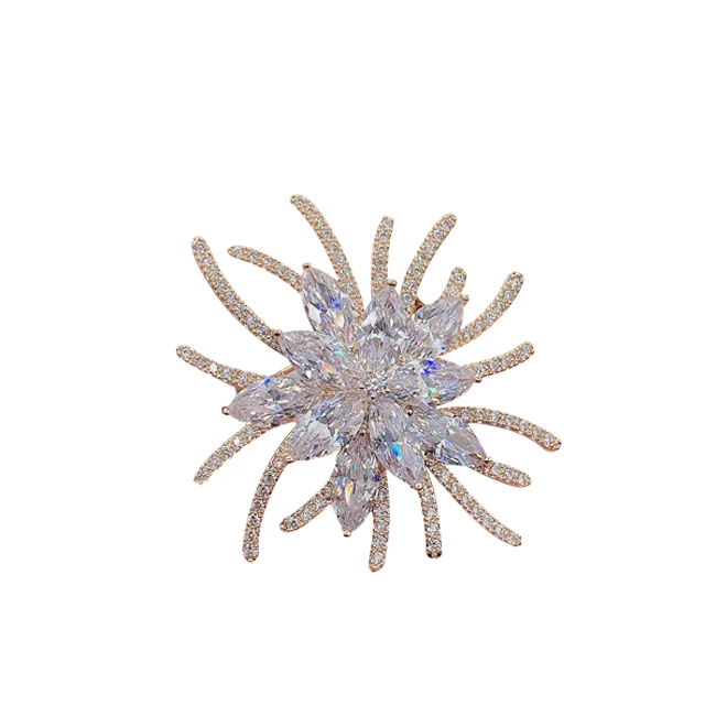 

New selling superior quality New stylish spider brooch beautiful fabric, Sliver blue golden