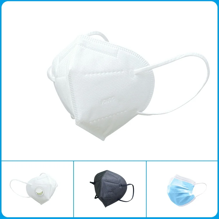 
Ready to Ship CE Factory 5 Layers Non-woven Melt-Blown KN95 Non-Medical Mask Face Mask with Shield Fabric Protective Mask 