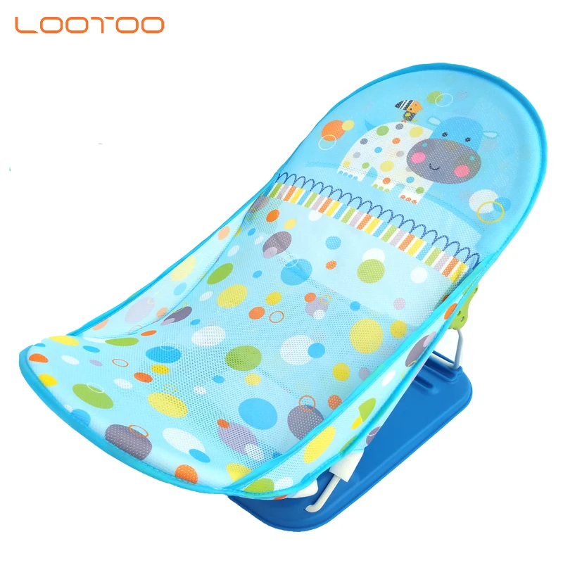 

gift items customize design foldable comfort summer infant shampoo chair deluxe baby bather seat for newborn's babies kids boy, Blue,pink,green,customized