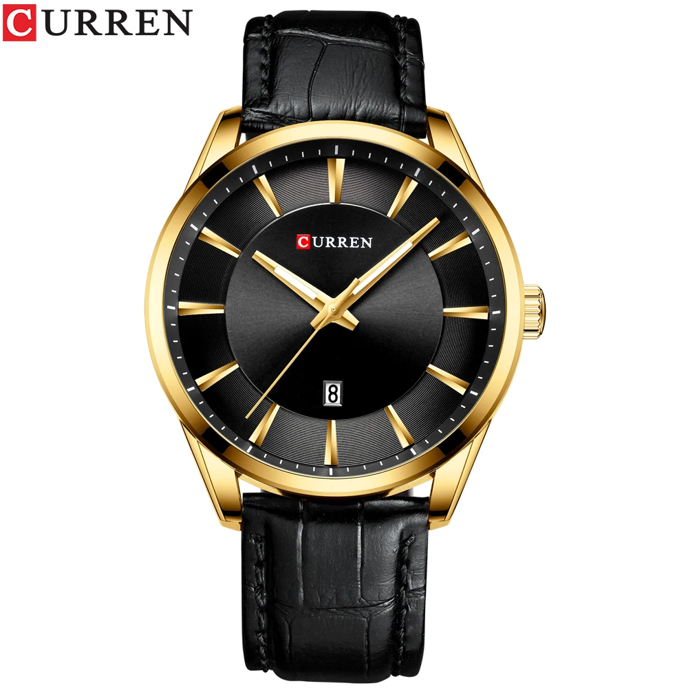 

Top Luxury Brand Business Quartz Watches for Men Leather Strap Male Wrist watches