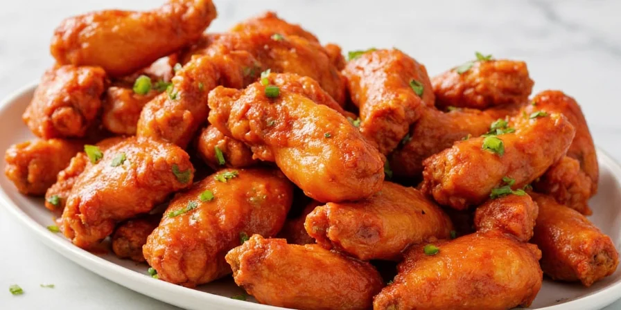sweet chili chicken wings close-up