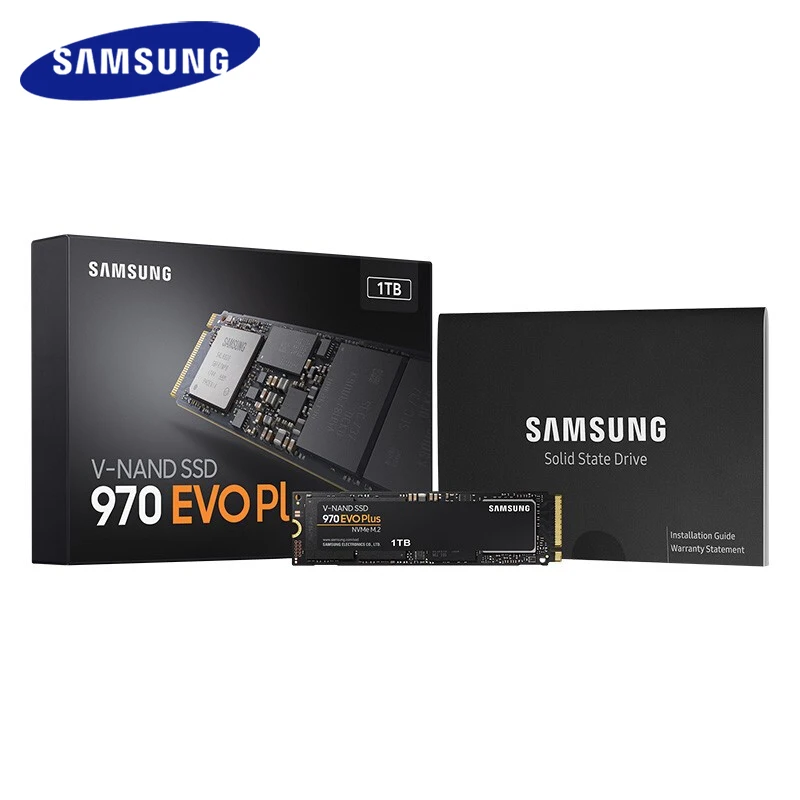 

SAMSUNG SSD M.2 1TB 250GB 500GB 970 EVO Plus NVMe Internal Solid State Drive M2 2280 TLC PCIe Gen 3.0 x 4, NVMe 1.3 Hard Disk