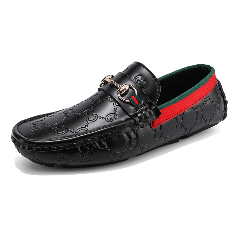 

Ziitop Wholesale Factory Plus Size Men Shoes Leather Metal Slip-on Flat Driving Shoes Men Loafer