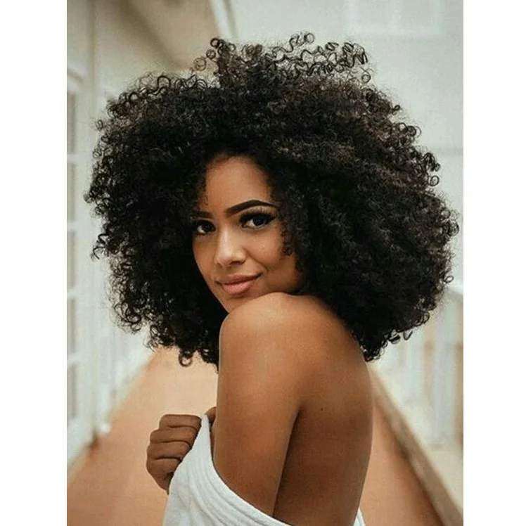 

kinky premium fiber with headband 613 hardfront high temperature deep wave long curly synthetic wig, Picture