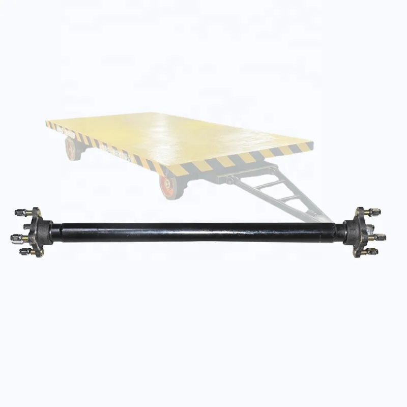 

The modified trailer axle assembly is suitable for trailer axles of electric three/four-wheel flatbed trucks sprinklers etc.