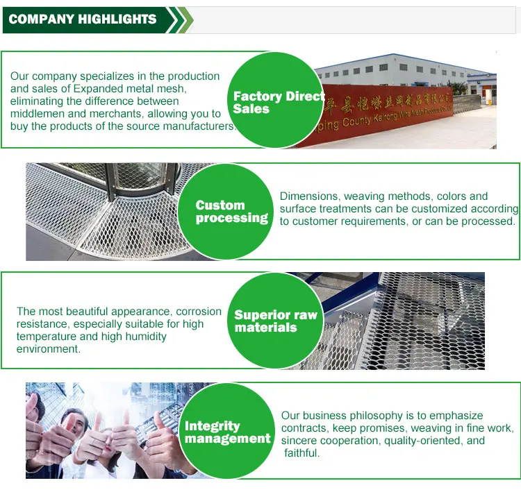 Cheap Price Expanded Metal Mesh For Menards Facade Brackets Antitheft