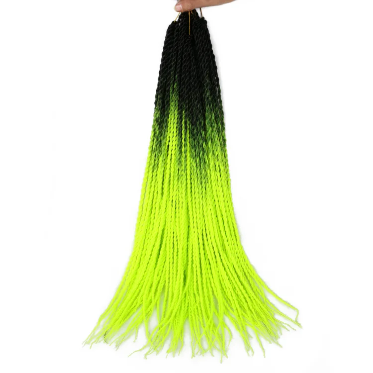 

24 Inch Extended Colorful Box Braided Crochet African Hair Braided Synthetic Braided Hair