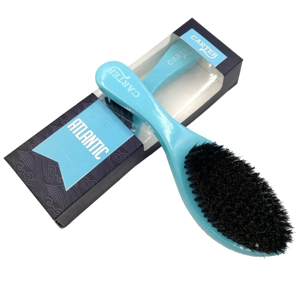 

Amazon Hot Selling In Stocks 100% Boar Bristles 360 Wave Brush And Curved Wave Brush Wholesale, Any colors as per request