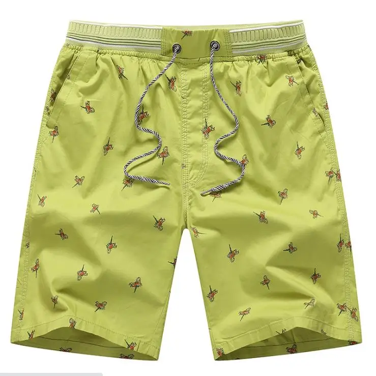 

Ready to ship 100% Cotton Men's Fifth Pants Beach Shorts with Animal Print