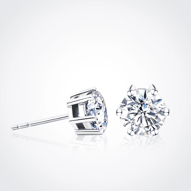 

Yadis oorbel jewelry 925 hikaw moissanite boucle diamonds ohrring silver stud gold plated earrings for women