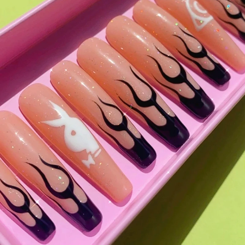

2021 New arrival nail kit for press on nails luxury style wholesale press on nails for women, Multi color