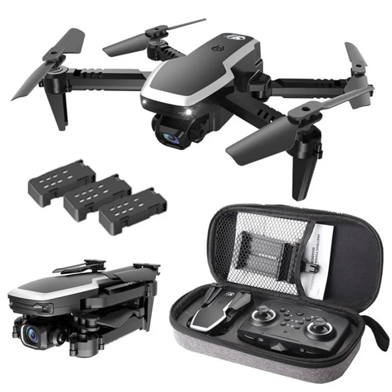 

S171 Pro Mini Drone With Dual Camera Wifi Fpv Drones Air Pressure Altitude Hold 4K 1080P Profenssional RC Quadcopter Drone, Black