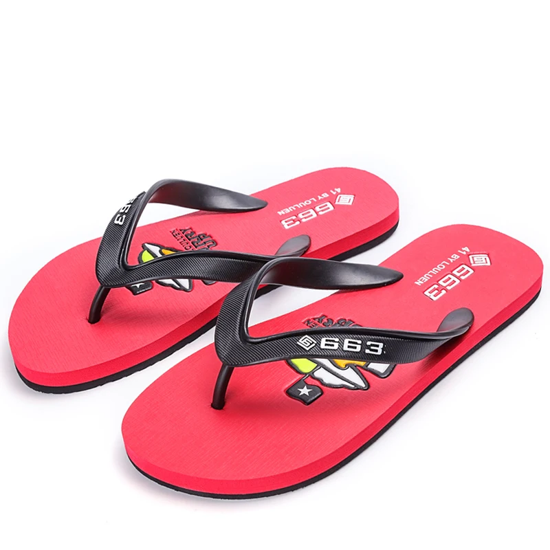 

Summer new design outdoor beach flip flops colorful PVC slippers for men