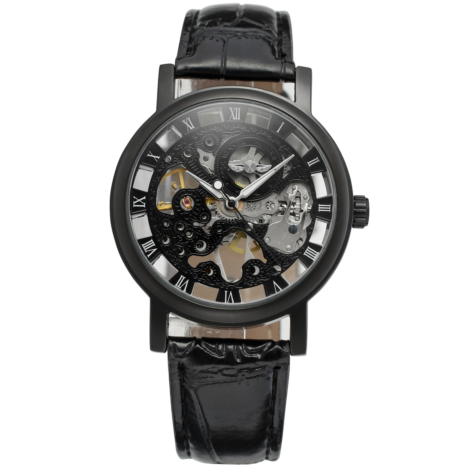 

T-winner golden skeleton men wrist custom watches mechanical watches