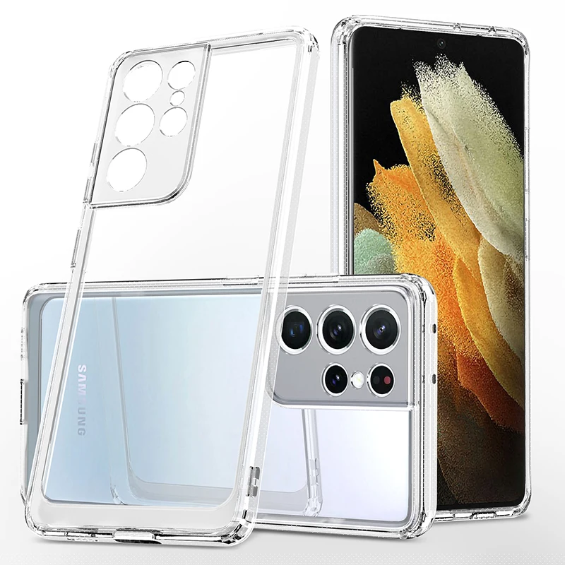 

High Clear Transparent Tpu Phone Case For Samsung Galaxy S10 S21ultra Plastic Space Mobile Cover