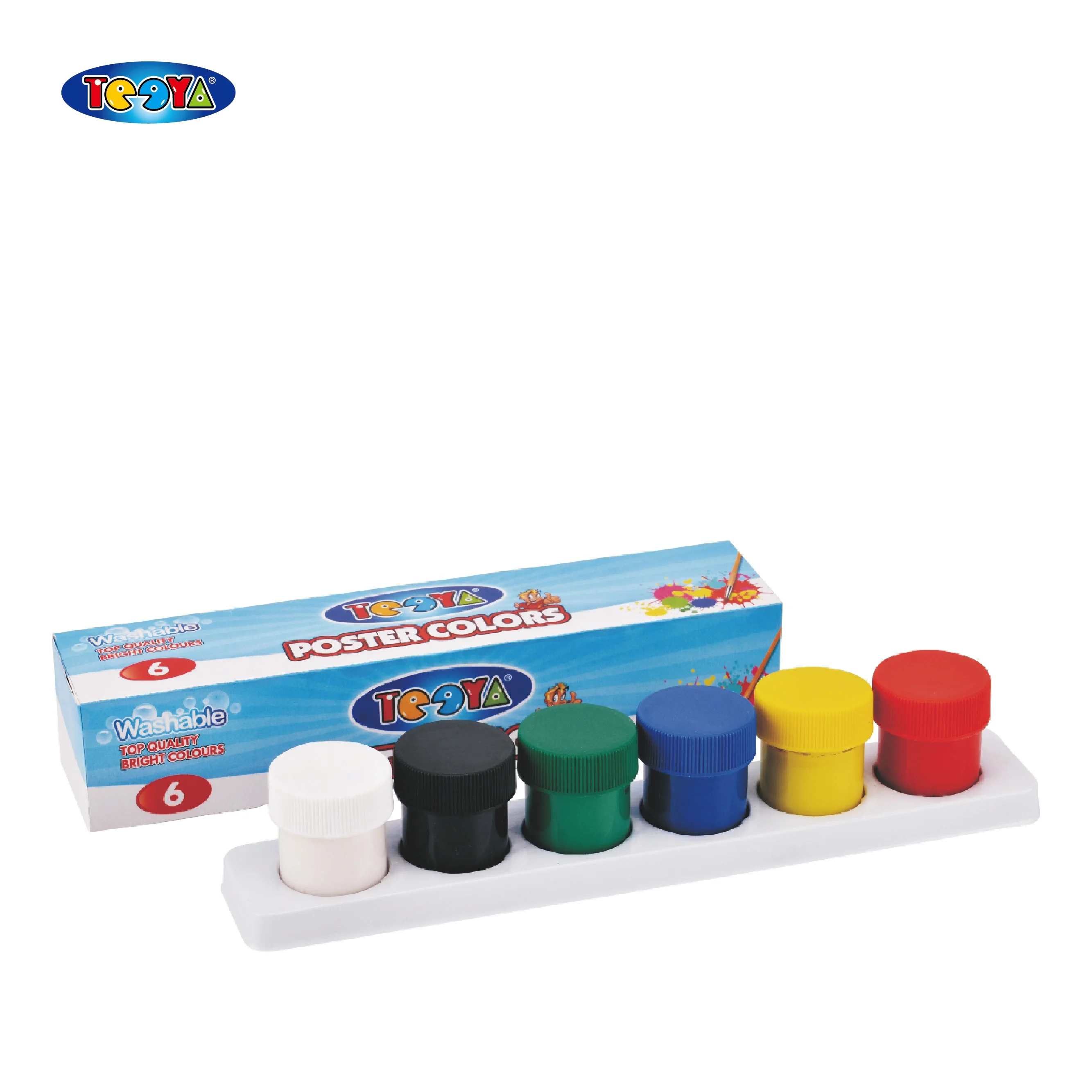 
6 COLOR 35ML FINGER PAINT SET IN WINDOW BOX 