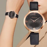 

Retro Minimalism Ladies Wrist Watches Exquisite Women Leather Star Quartz Watch Simple Woman Dress Watch Relogio Feminino