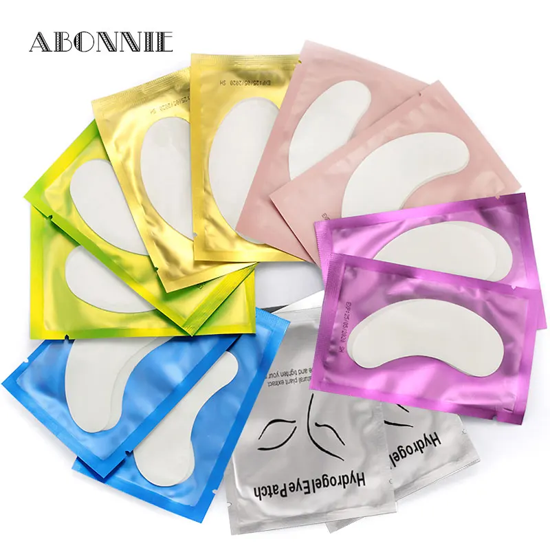 

abonnie Wholesale Eyelash Extension Pad eyelash patches 50pcs Custom Logo Eyelash Under Eye Patch Lash