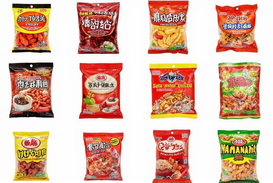 Side-by-side comparison of different chili chew brands showing various shapes, colors, and packaging designs