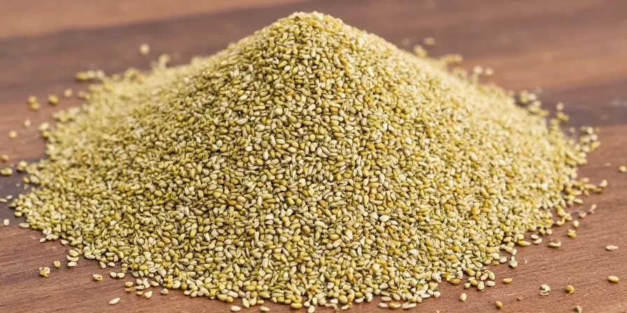 Close-up photo of fennel seeds showing their elongated shape