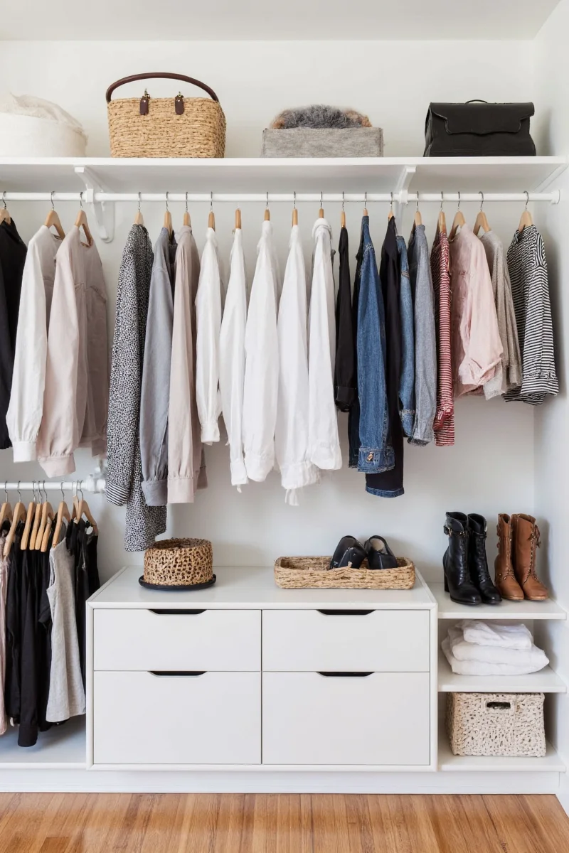 Playful and Colorful Family Closet Design