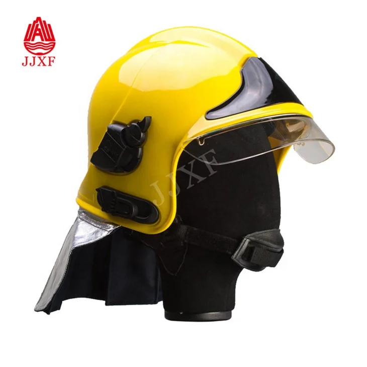 

EN443 fire fighting helmet, Nickel, red, yellow