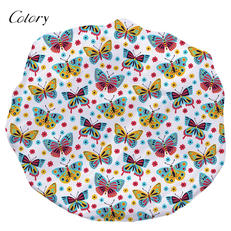 

Colory Silky Satin Knitted Bonnet Baby Polyester Bonnets, Customized color