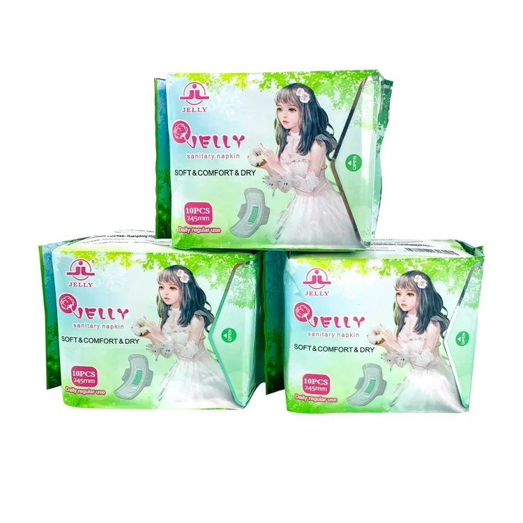 

super absorption 100% biodegradable organic cotton sanitary pads sanitary napkin