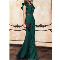 

2019 Custom Clothing Elegant Ruffles Mermaid Dress Women Evening Gown