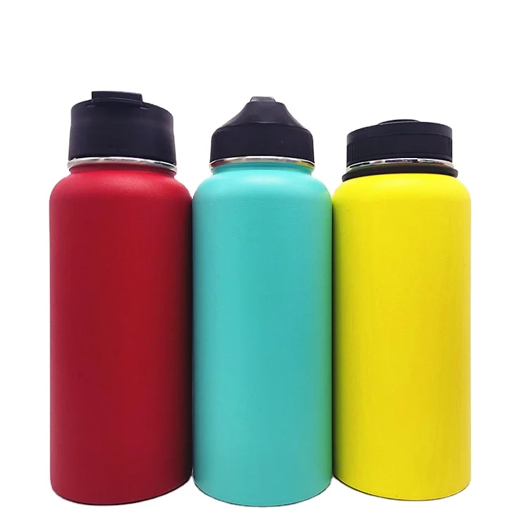 

Insulated Double Wall Stainless Steel Metal Sport Drink Water Bottle BPA free vacuum flasks, Black, white, green and custom color