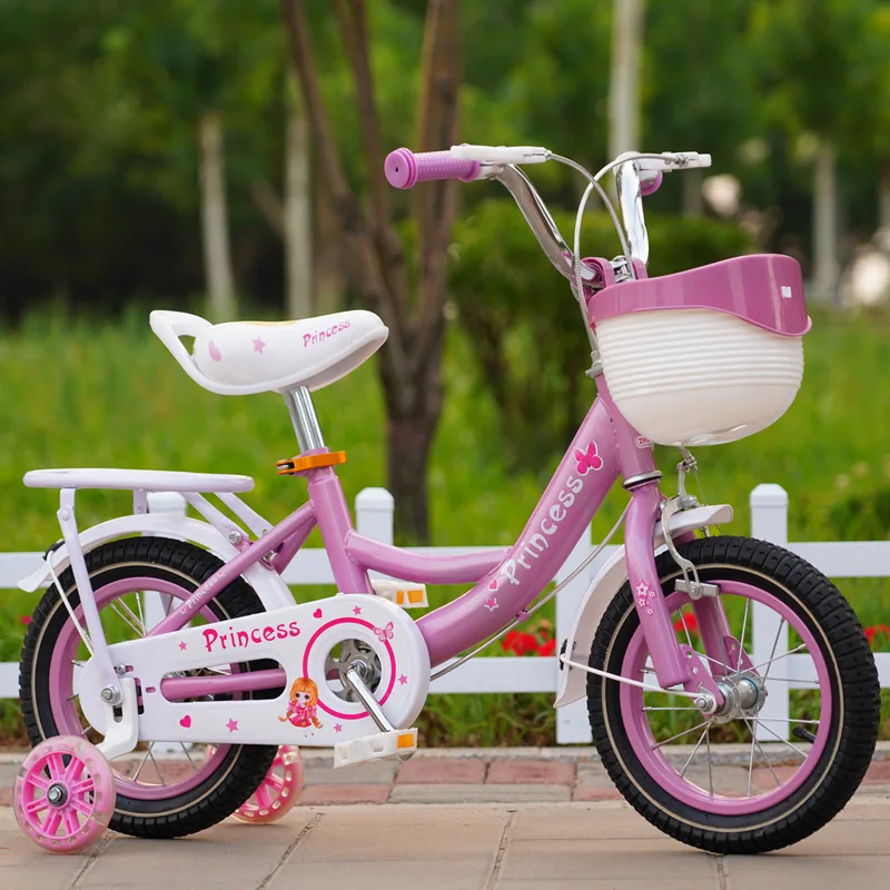 

Gift bike baby bicycle 12#/14#/16#/18# girl bicycle princess baby stroller with back seat Children's bike kids bike bicycle