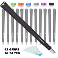 

SAPLIZE CC02 Rubber Golf Club Grips Standard size, 13 Grips with 15 Tapes Bundle