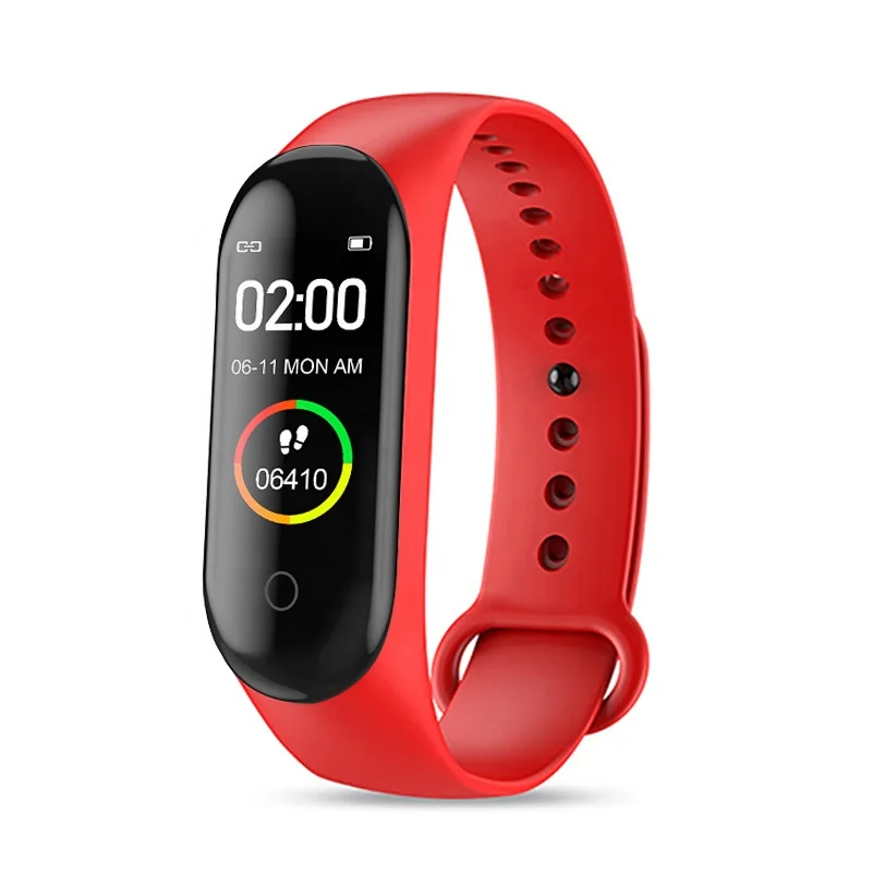 

2020 Cheap Reloj Inteligente Para Mujer M4 Fitness Tracker Large Colorful Screen Display Thin Bracelet miband Watch Smart