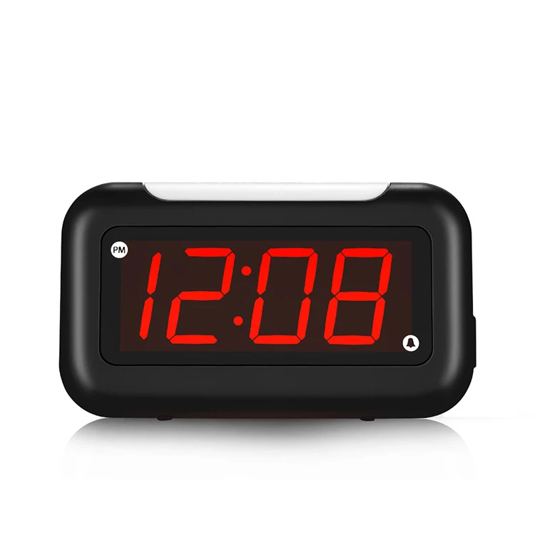 

Gift Sample Home Usb Charging Brightness Adjustment Red Number Small Desk Clock Alarm Clock Without Battery