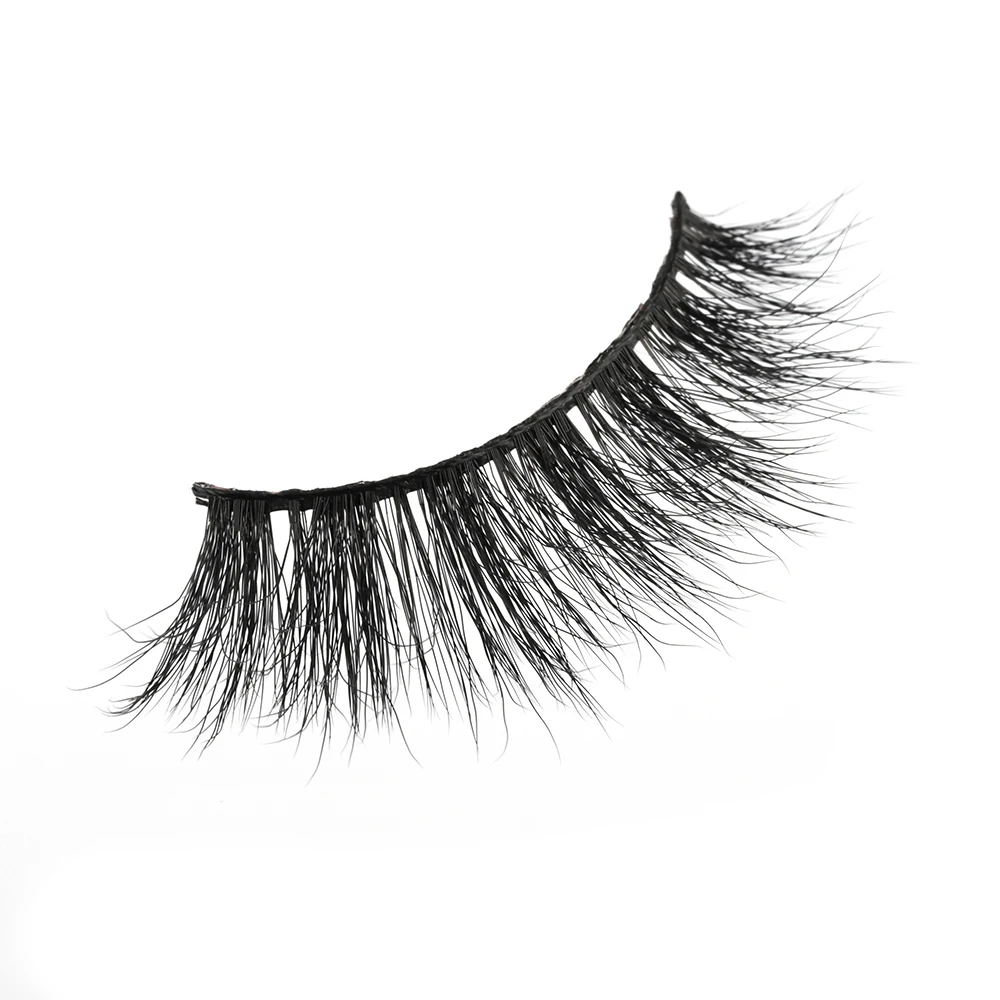 

Hot sale Worldbeautylashes 25mm 3d mink human hair eyelashes, Natural black