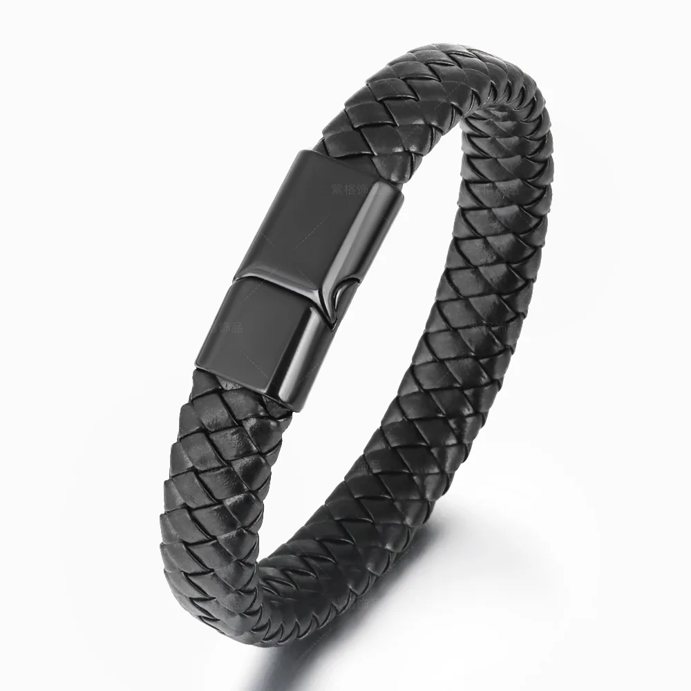 

leather braided bracelet luxury bracelet for men